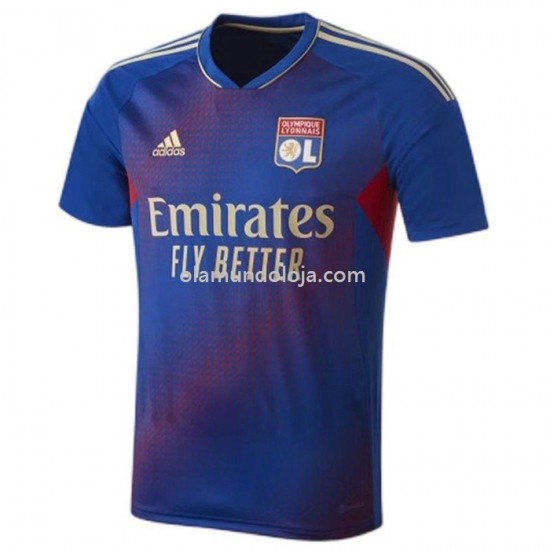 Camisola Olympique Lyonnais Equipamento Quarto 2022-2023 Manga Corta